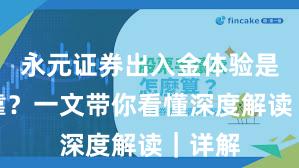永元证券出入金体验是否可靠？一文带你看懂深度解读｜详解