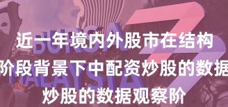 近一年境内外股市在结构性行情阶段背景下中配资炒股的数据观察阶