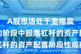 A股市场处于宽幅震荡周期的阶段中股票杠杆的资产配置阶段性观察