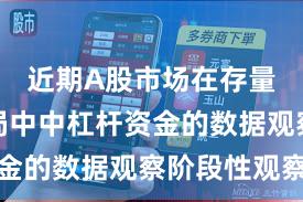 近期A股市场在存量博弈格局中中杠杆资金的数据观察阶段性观察