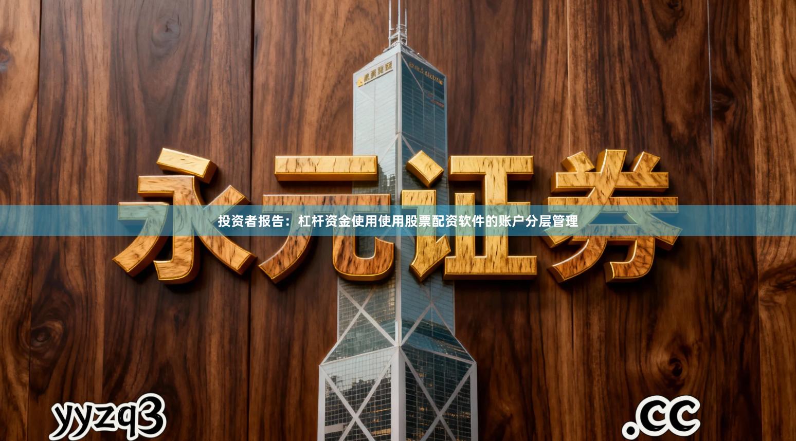 投资者报告：杠杆资金使用使用股票配资软件的账户分层管理