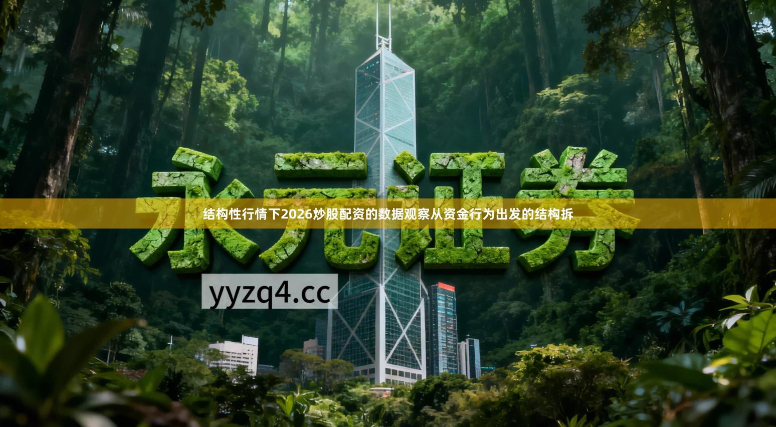 结构性行情下2026炒股配资的数据观察从资金行为出发的结构拆