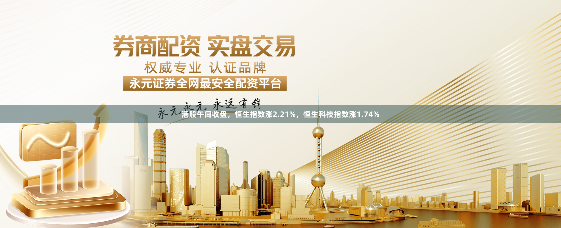 港股午间收盘，恒生指数涨2.21%，恒生科技指数涨1.74%